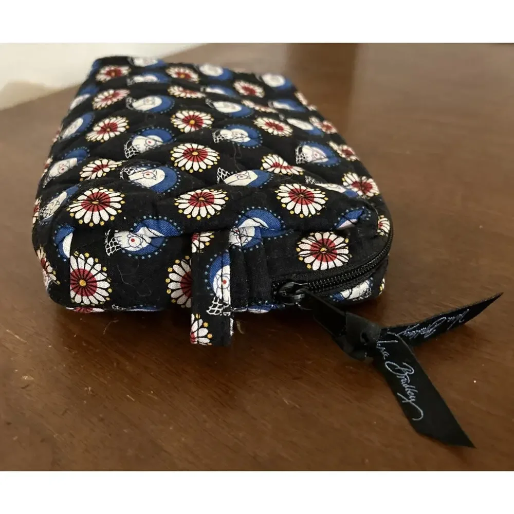 Vera Bradley Cosmetic Bag, Night Owl Pattern, Pre-Owned, Excellent